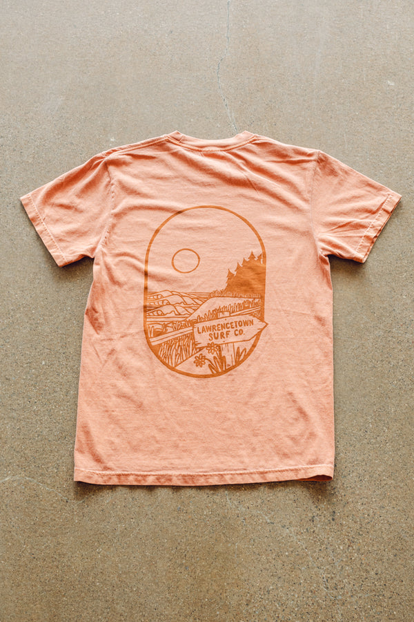 Wax Run Premium Tee - Yam / Dark Orange