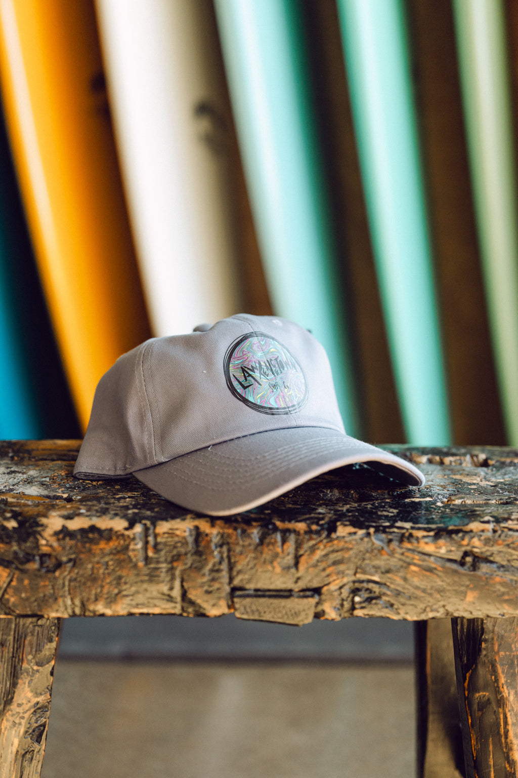 Surf Trip Dad Hat - Grey